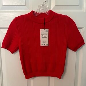 NWT Zara crop sweater XS